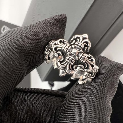 Silver Ring Chrome Hearts - Image 1