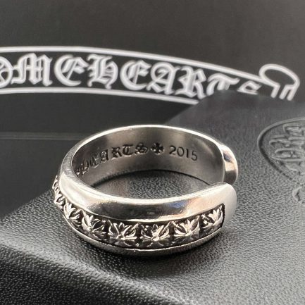 Handmade Original Pen Work Silver Ring - Image 3
