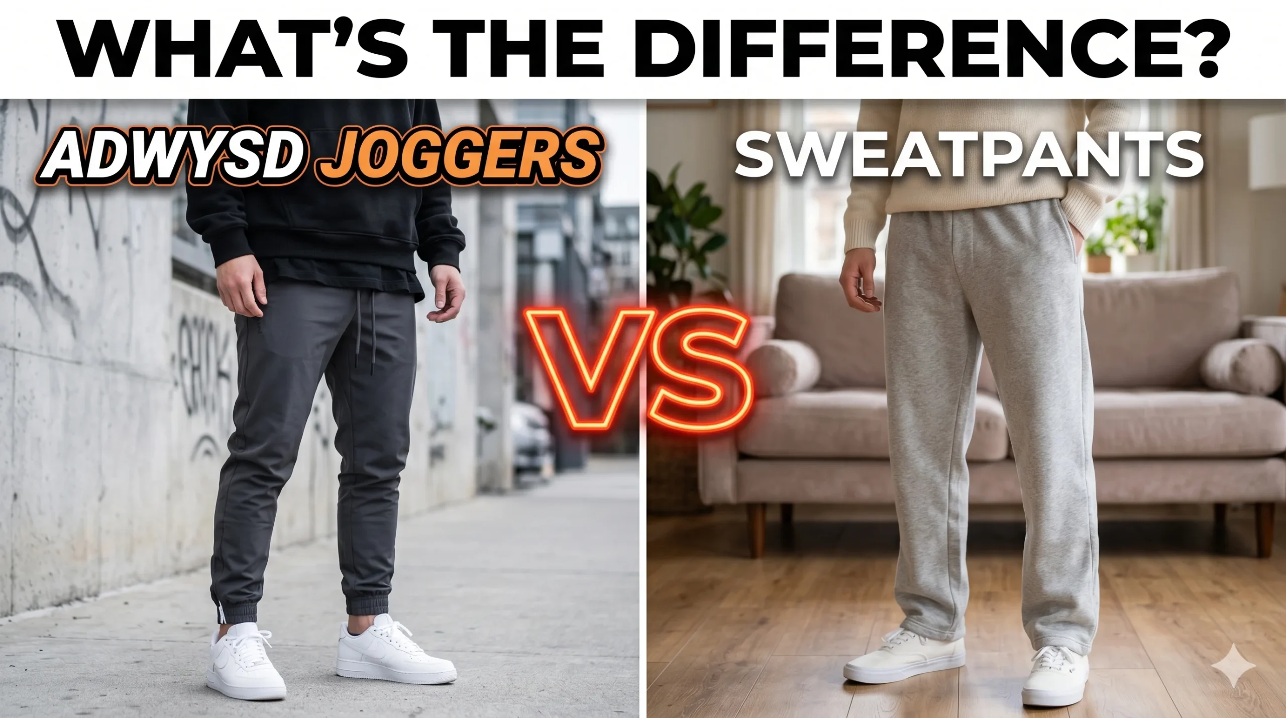 ADWYSD Joggers vs Regular Sweatpants